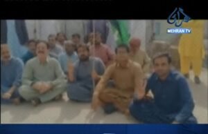 سردار چانڊيو جي گھرن تي ڇاپن خلاف قمبر ۽ نصيرآباد ۾ مظاهرا
