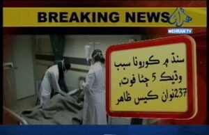 نيوز الرٽ — سنڌ ۾ ڪرونا جا ڪيس